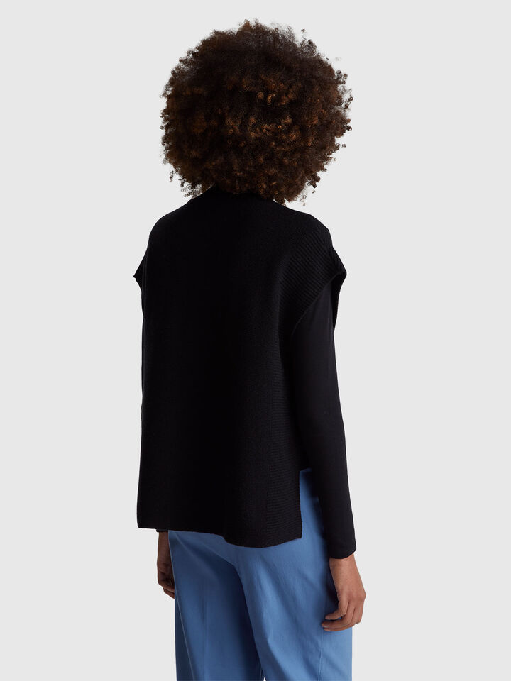 SLEEVELESS SWEATER Women image number 2